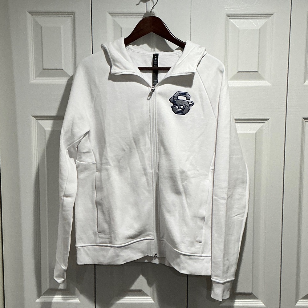 Lululemon Athletica White Zip-Up Jacket Penn State